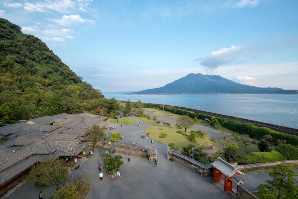 senganen garden kagoshima traditional japanese garden with sakurajima view